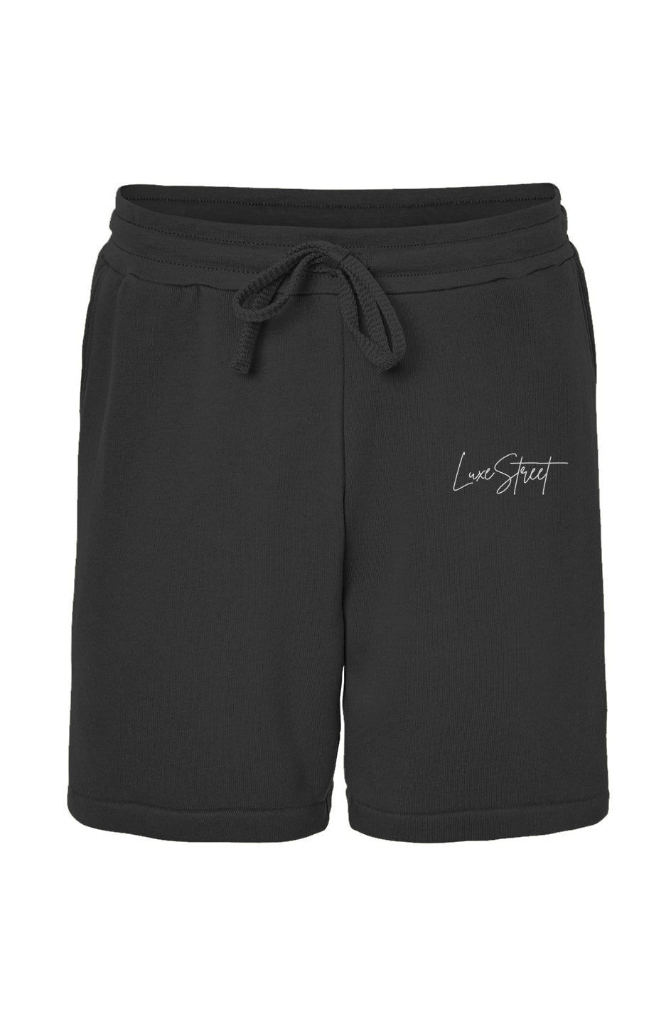 LUXESTREET CURSIVE DARK LONG SHORTS