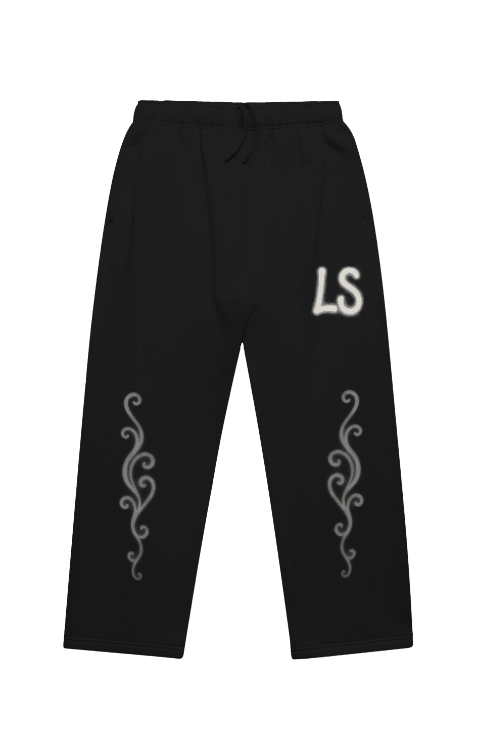 LS SPRAY PAINT CUFFLESS PANTS DARK