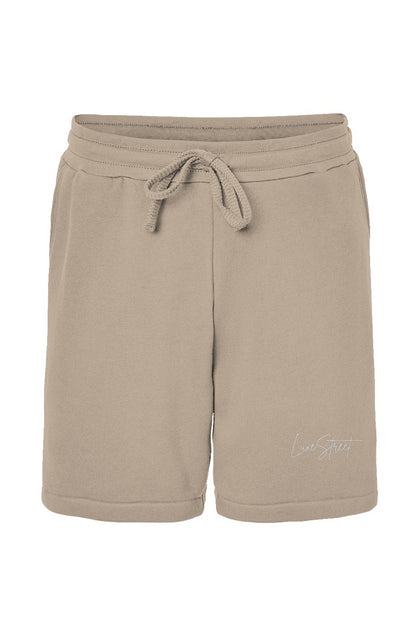 LUXESTREET CURSIVE LOW DARK LONG SHORTS