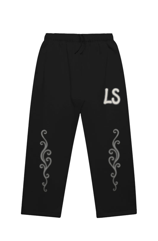 LS SPRAY PAINT CUFFLESS PANTS DARK